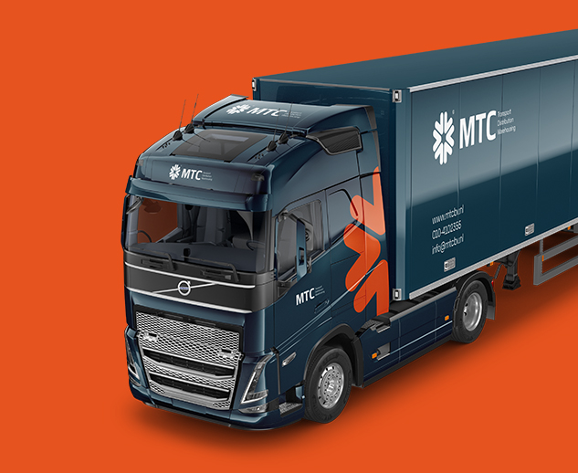 Vrachtwagen van het Transport bedrijf MTC Group