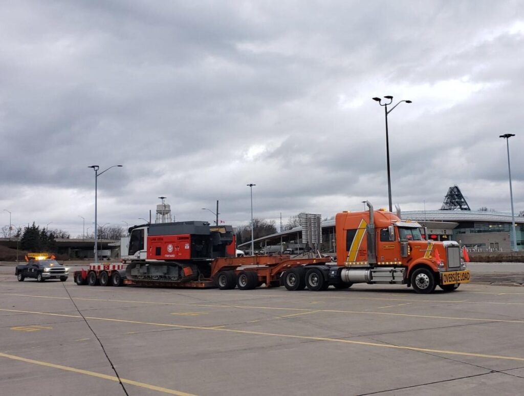 Bijzonder goed vervoerd door een vrachtwagen