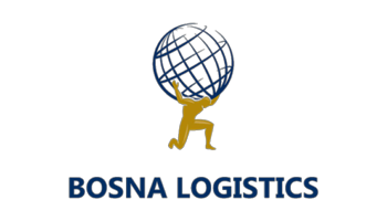 Het logo van het bedrijf BOSNA Logistics