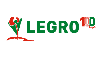 Het logo van het logistieke bedrijf Legro