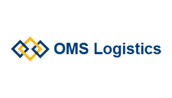 Het logo van het logistieke bedrijf OMS Logistics